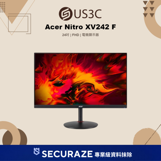 二手 Acer 宏碁 Nitro XV2 XV242 Fbmiiprx 電競顯示器 24吋 FHD — USD 智選嚴選